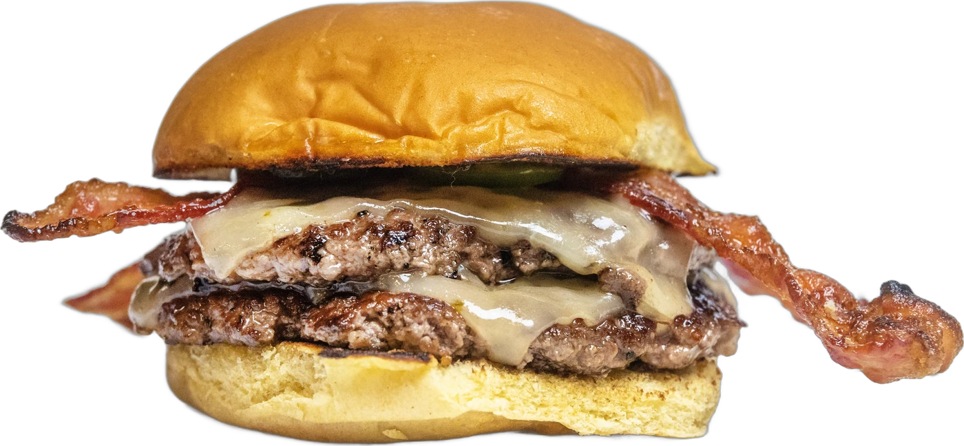 Redhot Burger with pepper jack, jalapeños and applewood-smoked bacon